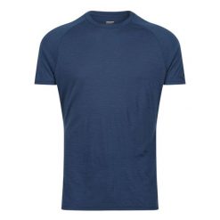Koszulka merino męska Inov-8 Merino Short Sleeve T-Shirt. Niebieskie koszule męskie Inov-8, m, bez wzorów, sportowe, bez kołnierzyka, bez ramiączek. Za 277.99 zł.