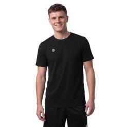 Męski T-shirt z krótkim rękawem Siroko Cotton Tee Black M. Czarne t-shirty męskie SIROKO, m, bez wzorów, z materiału, klasyczne, bez kołnierzyka. Za 150.00 zł.