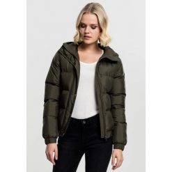 Parka dla kobiet Urban Classic hooded. Zielone kurtki damskie Urban Classics, na zimę, bez wzorów, z puchu, bez kaptura. Za 326.50 zł.