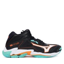 Buty halowe Mizuno. Czarne buty sportowe męskie Mizuno, bez zapięcia, mizuno wave. Za 489.99 zł.