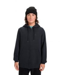 Bluza na zamek dla Mężczyzn SALT WATER Czarny. Czarne bluzy męskie Quiksilver, m, bez wzorów, z bawełny, z kapturem. Za 279.99 zł.