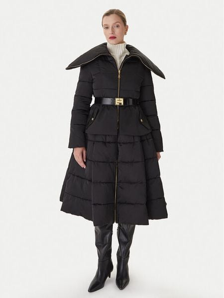 Elisabetta Franchi Kurtka zimowa PI-86Z-56E2-V790 Czarny Regular Fit. Czarne kurtki damskie Elisabetta Franchi, na zimę, bez wzorów, z syntetyku, bez kaptura. Za 3,429.00 zł.