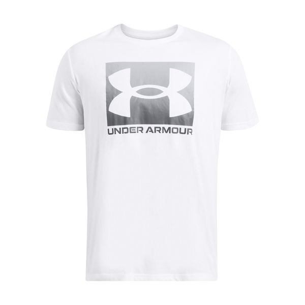 T-shirt Under Armour Boxed. Białe t-shirty męskie Under Armour, xl, bez wzorów, z materiału, eleganckie, bez kołnierzyka. Za 166.19 zł.