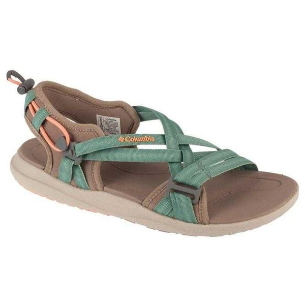 Sandały Damskie Toggle. Zielone sandały damskie Columbia, bez wzorów, z gumy, bez obcasa, bez zapięcia. Za 372.99 zł.