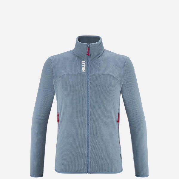 Bluza męska trekkingowa MILLET Ubic Lightgrid Jkt M. Czerwone bluzy męskie Millet, m, bez wzorów, z materiału, bez kaptura. Za 259.00 zł.