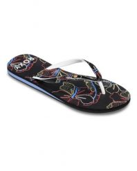 Japonki damskie ROXY Portofino III. Czarne klapki damskie Roxy, bez wzorów, z gumy, bez obcasa. Za 94.99 zł.