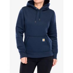 Bluza damska z kapturem Carhartt Relaxed Midweight Sweatshirt. Niebieskie bluzy sportowe damskie Carhartt, bez wzorów, sportowe, bez kołnierzyka, bez ramiączek, z kapturem. Za 240.99 zł.