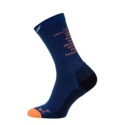 Skarpety trekkingowe męskie Ortles Dolomites Am Cr. Niebieskie skarpety męskie Salewa, bez wzorów, z wełny. W wyprzedaży za 135.90 zł.