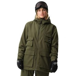 Kurtka Colourwear U More Pocket Parka. Brązowe kurtki damskie Colourwear, na zimę, bez wzorów, sportowe, bez kaptura. W wyprzedaży za 1,106.50 zł.