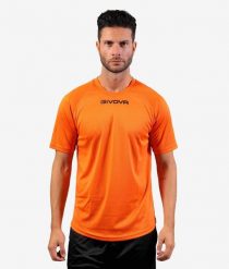 Koszulka piłkarska dla dzieci Givova One pomarańczowa. Brązowe t-shirty dla chłopców Givova, bez wzorów, z materiału, bez ramiączek. Za 35.00 zł.