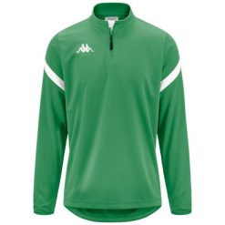 Bluza dresowa 1/2 zip Kappa Dolvole. Białe bluzy męskie Kappa, bez wzorów, z dresówki, bez kaptura, na fitness i siłownię. Za 207.50 zł.