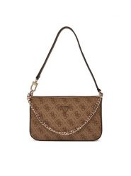 Guess Torebka Noelle II Mini HWBG96 72720 Brązowy. Brązowe torebki do ręki damskie Guess, z aplikacjami, ze skóry, bez dodatków. Za 349.99 zł.