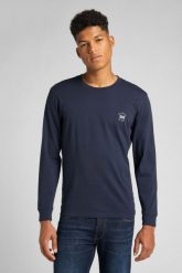 LEE LS PATCH LOGO TEE MĘSKI LONGSLEEVE NAVY L60RFQ35 112140336. Niebieskie bluzki z długim rękawem męskie Lee, l, bez wzorów, bez kołnierzyka. Za 129.99 zł.