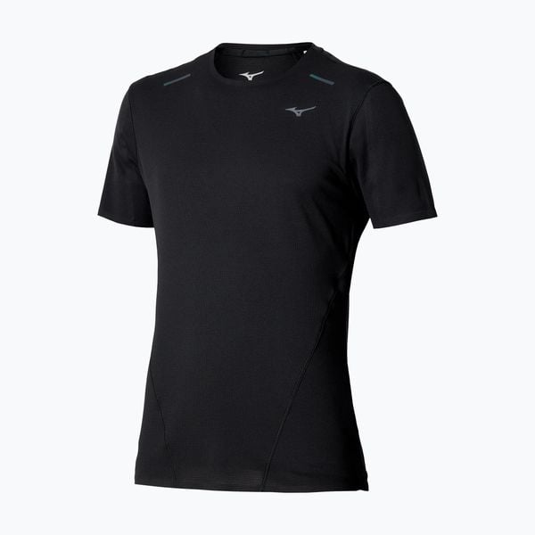 Koszulka do biegania męska Mizuno Tech Light DAF. Czarne koszulki sportowe męskie Mizuno, m, bez wzorów, z materiału, bez kołnierzyka, bez ramiączek, do biegania. Za 179.99 zł.