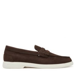 Mokasyny Tommy Hilfiger. Brązowe mokasyny męskie Tommy Hilfiger, z nubiku. Za 649.99 zł.