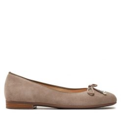Baleriny Ara. Brązowe baleriny damskie Ara, bez wzorów, bez obcasa. Za 399.99 zł.