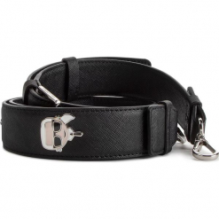 Wymienny pasek do torebki KARL LAGERFELD - 86KW3918 Black. Paski damskie marki KARL LAGERFELD. Za 429.00 zł.