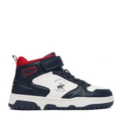 Sneakersy Beverly Hills Polo Club. Niebieskie trampki i tenisówki chłopięce Beverly Hills Polo Club, bez wzorów, bez zapięcia. Za 149.99 zł.