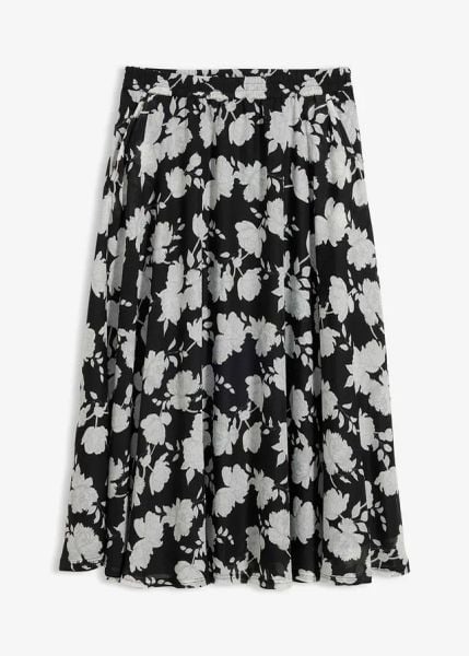Spódnica maxi. Czarne spódnice damskie bonprix, bez wzorów, maxi. Za 44.99 zł.