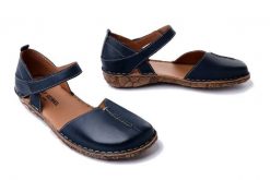 JOSEF SEIBEL 79542 162 505 Rosalie 42 Pulse dunkelblau, sandały damskie. Niebieskie sandały damskie Josef Seibel, bez wzorów, ze skóry, bez obcasa, bez zapięcia. Za 287.92 zł.