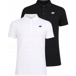 Koszulka polo dla mężczyzn 4F M0770 2-pak. Białe koszulki polo męskie Regatta, m, bez wzorów, z bawełny, klasyczne, bez ramiączek. Za 149.99 zł.