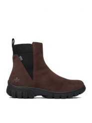 Rieker Botki CEO-Z7269-25 Brązowy ciemny. Brązowe botki damskie Rieker, ze skóry, bez obcasa, na płaskiej podeszwie, bez zapięcia. Za 429.99 zł.