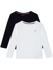 Tommy Hilfiger Komplet bluzek Cn Tee Ls UB0UB00309 Kolorowy Regular Fit. T-shirty dla chłopców Tommy Hilfiger, bez wzorów, z bawełny, bez ramiączek. Za 169.99 zł.