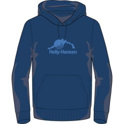 Bluza z kapturem Helly Hansen Nord Graphic. Niebieskie bluzy męskie Helly Hansen, l, bez wzorów, z bawełny, z kapturem. Za 382.50 zł.