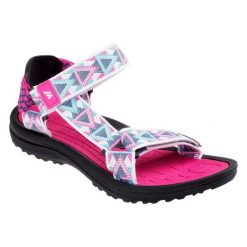 Sandały Damskie Mercheto. Białe sandały damskie MARTES ESSENTIALS, bez wzorów, z materiału, bez obcasa, na obcasie, bez zapięcia. Za 84.99 zł.