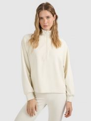 4F Bluza dresowa nierozpinana z modalem damska - beżowa XXL. Brązowe bluzy damskie 4f, xxl, bez wzorów, z dresówki, bez kaptura. W wyprzedaży za 159.99 zł.