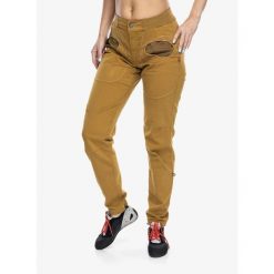 Spodnie wspinaczkowe damskie E9 Ondart Slim-BB. Brązowe spodnie materiałowe damskie E9, l, bez wzorów. Za 365.99 zł.