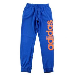 Second life - Spodnie dresowe męskie Climalite o kroju zwężanym - Jak nowy. Niebieskie spodnie sportowe męskie Adidas, m, bez wzorów, z dresówki, do biegania, climalite (adidas). Za 42.56 zł.
