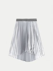 Coccodrillo Spódnica plisowana WC5124203CGJ Srebrny Regular Fit. Szare spódniczki dla dziewczynek COCCODRILLO, bez wzorów, z syntetyku. Za 49.90 zł.