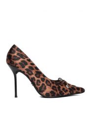 Juicy Couture Szpilki CEO-C5180-1 Brązowy. Brązowe szpilki damskie Juicy Couture, bez wzorów, z materiału, bez obcasa, bez zapięcia. Za 229.99 zł.