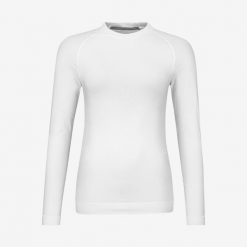 Koszulka z długim rękawem damska FLEX Seamless LS. Białe koszulki sportowe damskie Head, m, bez wzorów, bez kołnierzyka, bez ramiączek, tenisowe. Za 316.00 zł.