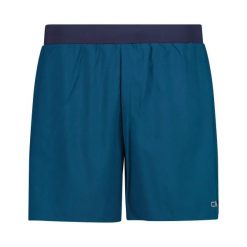 Szorty 2 w 1 CMP Unlimitech. Niebieskie krótkie spodenki sportowe męskie CMP, l, bez wzorów, z materiału, do biegania. Za 195.00 zł.