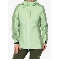 Kurtka przeciwdeszczowa damska Vaude Elope Jacket II. Zielone kurtki sportowe damskie Vaude, bez wzorów, bez kaptura, trekkingowe. Za 660.99 zł.
