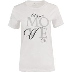 Damska koszulka Athl. DPT Talia – 100% bawełna, L. Białe t-shirty damskie ZSPORT, l, bez wzorów, z bawełny, casualowe, bez kołnierzyka. Za 149.99 zł.