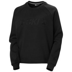 Sweter damski Helly Hansen Bliss. Czarne bluzy sportowe damskie Helly Hansen, bez wzorów, bez kaptura, narciarskie. Za 455.50 zł.