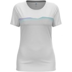 Koszulka z krótkim rękawem damska ODLO F-Dry Ridgeline T-Shirt Crew Neck. Białe koszulki sportowe damskie Odlo, s, bez wzorów, bez kołnierzyka, bez ramiączek, trekkingowe. Za 259.99 zł.