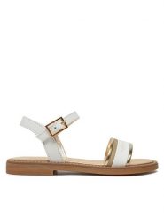 Tommy Hilfiger Sandały Sandal T4A2-33944-1281 M Biały. Białe sandały dziewczęce Tommy Hilfiger, ze skóry, bez zapięcia. Za 319.99 zł.