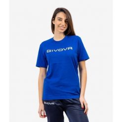 Koszulka Givova Cotton Spot Royal Blue 4XL. Niebieskie koszulki sportowe damskie Givova, xl, bez wzorów, z bawełny, bez kołnierzyka, bez ramiączek, do jazdy konnej. Za 60.95 zł.