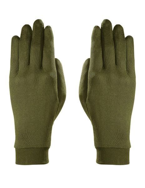Rękawiczki pięciopalczaste Zanier Merino Liner Touch. Zielone rękawiczki damskie Zanier, na zimę, bez wzorów, z elastanu. Za 109.99 zł.