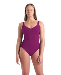 Strój kąpielowy damski Arena W Vertigo One Piece R. Fioletowe kostiumy jednoczęściowe damskie Arena, l, bez wzorów, sportowe, na fitness i siłownię. Za 229.49 zł.