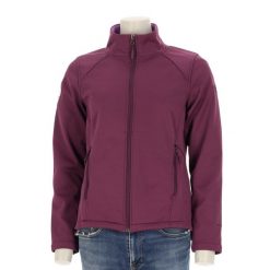 Second life - Kurtka polarowa damska fioletowa - Jak nowy. Fioletowe kurtki sportowe damskie The North Face, l, bez wzorów, z polaru, bez kaptura, outdoorowe. Za 149.06 zł.