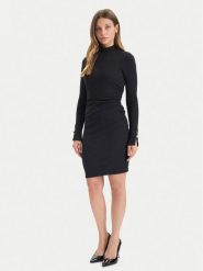 Guess Sukienka koktajlowa W5BK30 K0602 Czarny Regular Fit. Czarne sukienki damskie Guess, xxl, z aplikacjami, z syntetyku, wizytowe, bez kołnierzyka, bez ramiączek. Za 439.99 zł.