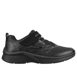 Buty sportowe dziecięce Skechers Microspec Texlor sneakersy czarne (403770L-BBK). Czarne buty sportowe chłopięce Skechers, bez wzorów, z gumy, bez zapięcia, trekkingowe, Skechers Sport. Za 235.00 zł.