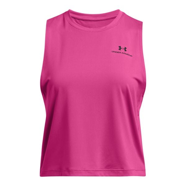 Damski crop top Under Armour Rush Energy. Czarne obuwie sportowe damskie Under Armour, bez wzorów, z elastanu, na fitness i siłownię. Za 222.50 zł.