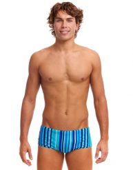 Kąpielówki spodenki na basen męskie Funky Trunks Lane Lines. Białe kąpielówki męskie FUNKY TRUNKS, m, bez wzorów, z elastanu, krótkie, na fitness i siłownię. Za 160.99 zł.
