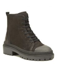 Lasocki Trapery WI16-14097-03 Czarny. Czarne kozaki damskie Lasocki, z nubiku. Za 279.99 zł.